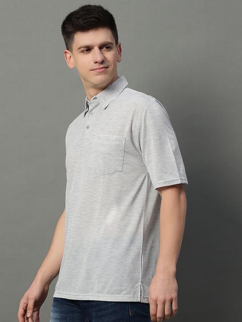 men solid short sleeve polo t-shirt - 21703126 - Very Small Image - 1