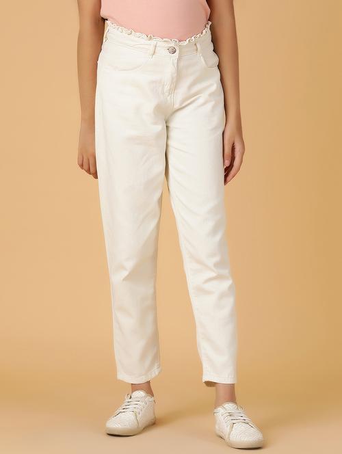white cotton jean - 21703706 - Very Small Image - 1