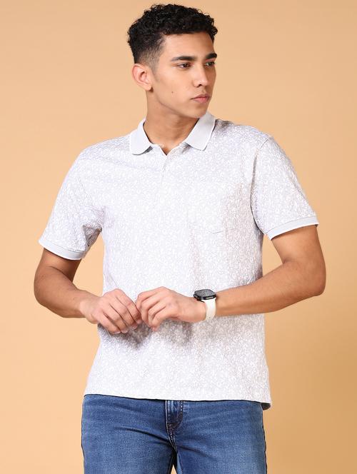 men short sleeves printed polo t-shirt - 21703857 - Very Small Image - 1