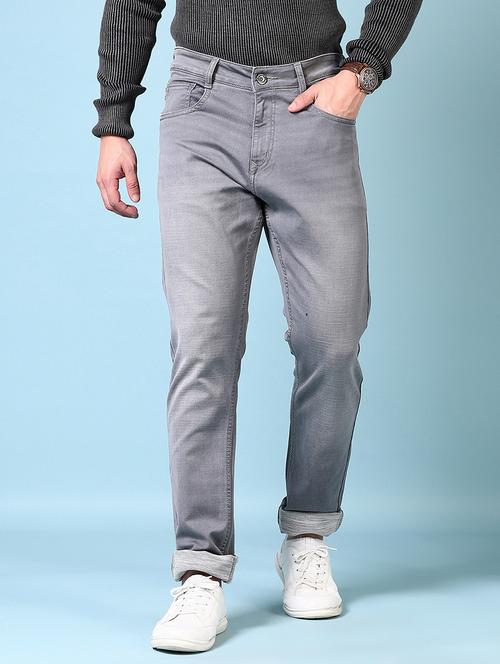 men mid rise plain slim fit jeans - 21703889 - Very Small Image - 1