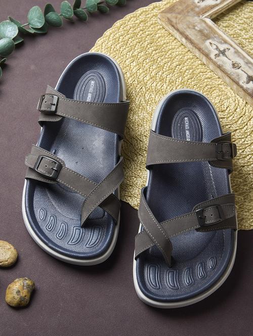 men grey slip on sandal - 21704504 - Very Small Image - 1