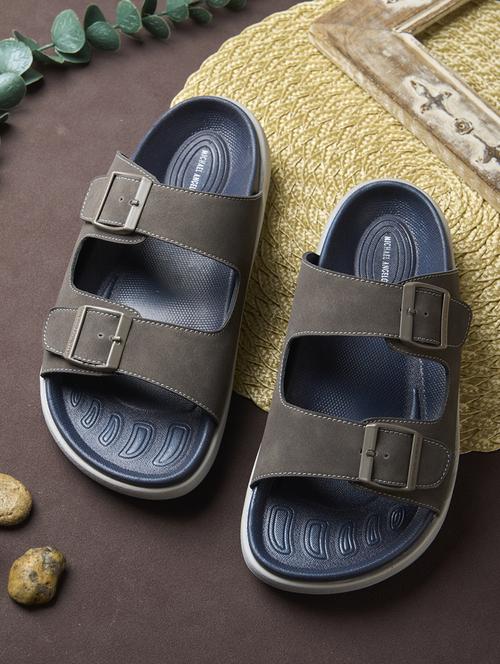men grey slip on sandal - 21704507 - Very Small Image - 1