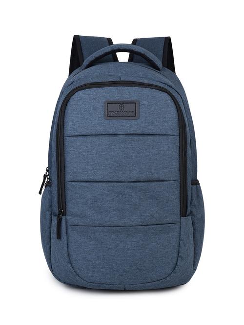 denim blue solid adjustable strap backpack - 21704737 - Very Small Image - 1