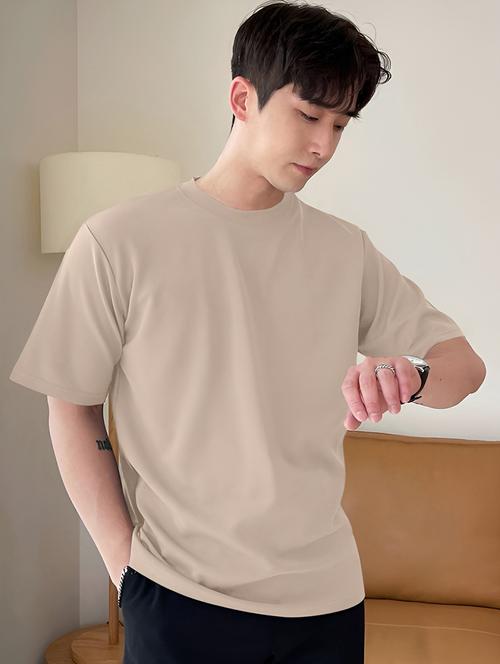 men short sleeves plain t-shirt - 21705058 - Very Small Image - 1