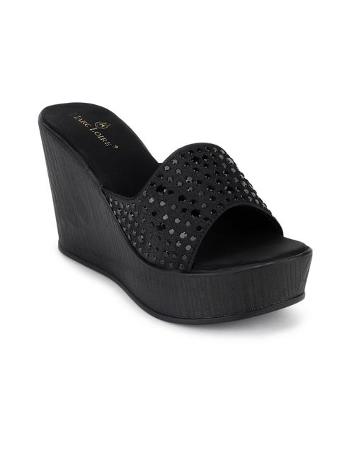 black black slip on wedge - 21705373 - Very Small Image - 1