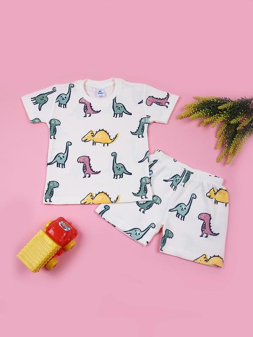 kids printed t-shirt & shorts set  - 21707449 - Very Small Image - 1