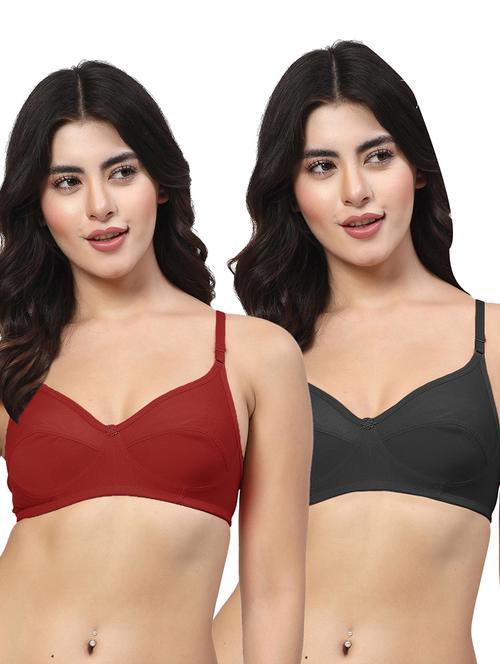 women pack of 2 solid regular bra - 21707653 - Very Small Image - 1