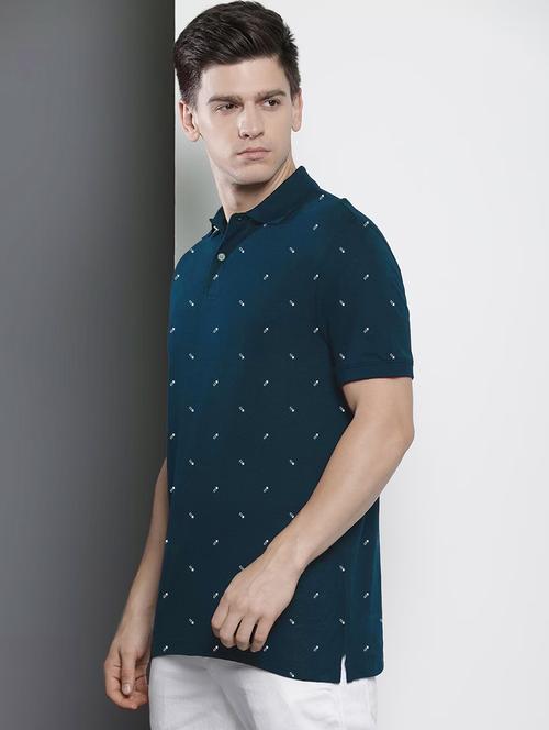 men short sleeves printed polo t-shirt - 21707883 - Very Small Image - 1