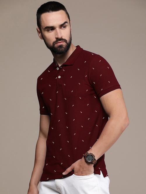 men short sleeves printed polo t-shirt - 21707889 - Very Small Image - 1