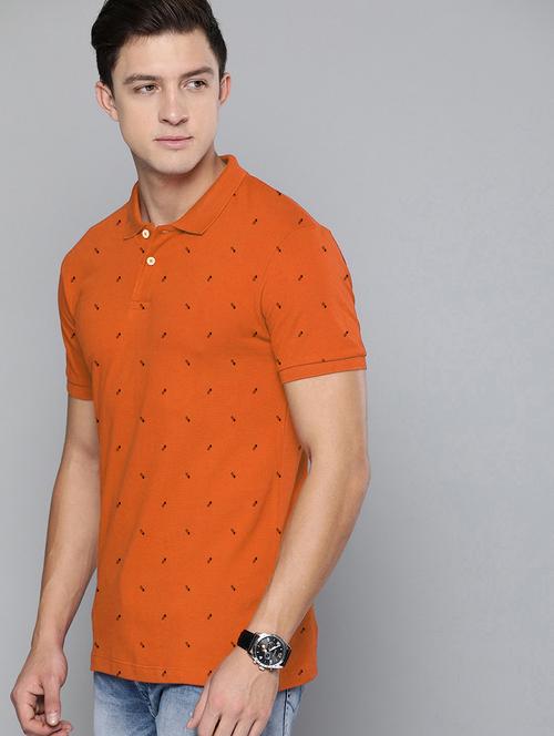 men short sleeves printed polo t-shirt - 21707892 - Very Small Image - 1