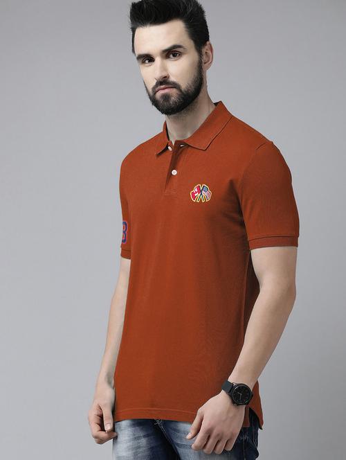 men short sleeves plain polo t-shirt - 21707911 - Very Small Image - 1