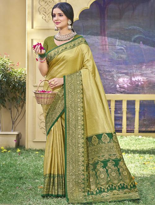 women self design banarasi saree with blouse - 21708854 - Very Small Image - 1