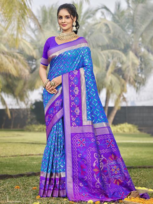 women self design bordered saree with blouse - 21708886 - Very Small Image - 1