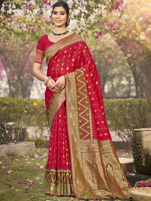 women self design bordered saree with blouse - 21708899 - Very Small Image - 1