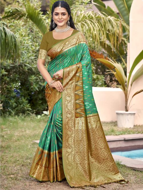 women self design bordered saree with blouse - 21708917 - Very Small Image - 1