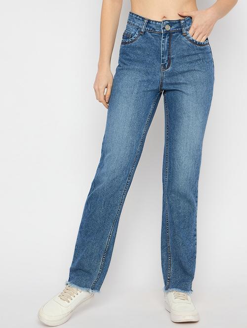 women high rise washed jeans - 21709184 - Very Small Image - 1