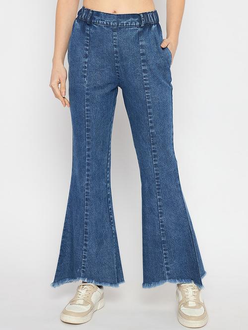 women blue denim bootcut jeans - 21709370 - Very Small Image - 1