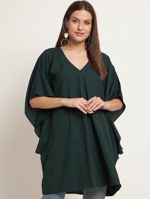 green polyester gown dress - 21709713 - Very Small Image - 1