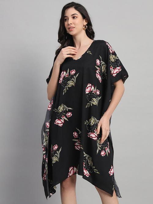 women printed relaxed fit kaftan dress - 21709744 - Very Small Image - 1