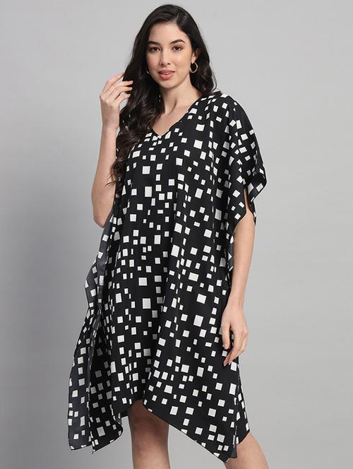 women printed relaxed fit kaftan dress - 21709746 - Very Small Image - 1