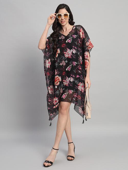 women printed relaxed fit kaftan dress - 21709747 - Very Small Image - 1
