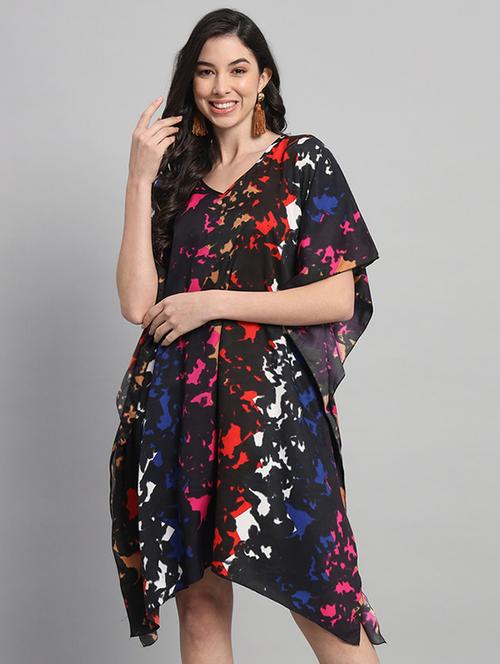women printed relaxed fit kaftan dress - 21709749 - Very Small Image - 1