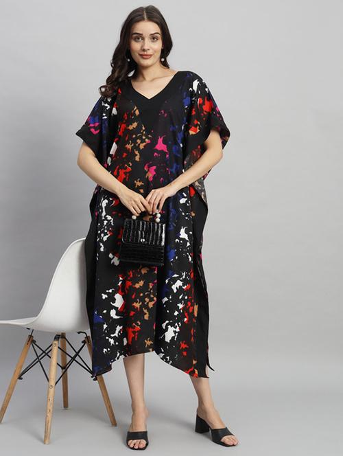 women printed relaxed fit kaftan dress - 21709752 - Very Small Image - 1