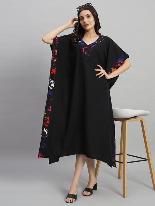 women printed relaxed fit kaftan dress - 21709753 - Very Small Image - 1