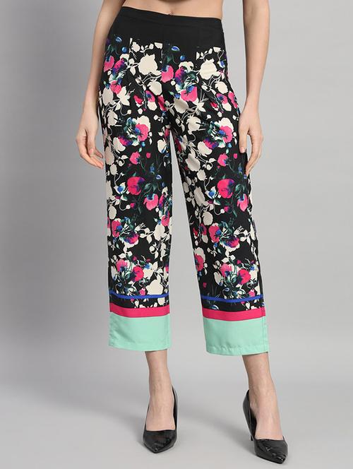 women floral printed cropped palazzo - 21709756 - Very Small Image - 1