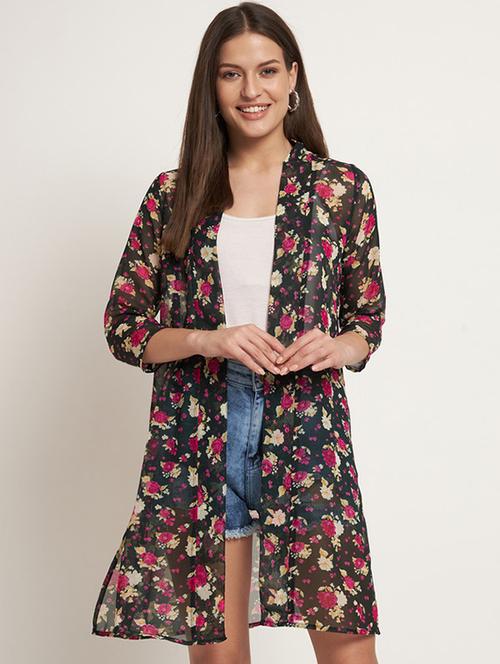 women floral print regular shrug - 21709758 - Very Small Image - 1