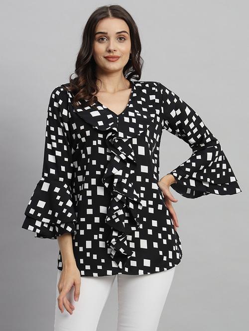 black polyester regular top - 21709796 - Very Small Image - 1