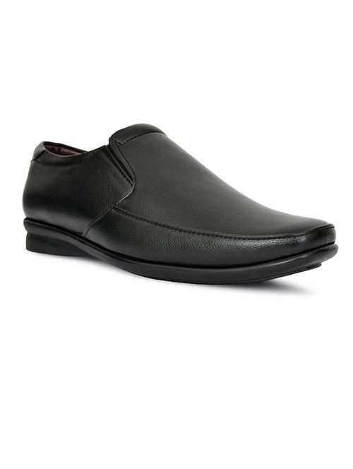 men black solid slip on formal shoes - 21710178 - Very Small Image - 1