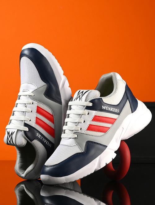 men color block running sport shoes - 21710338 - Very Small Image - 1