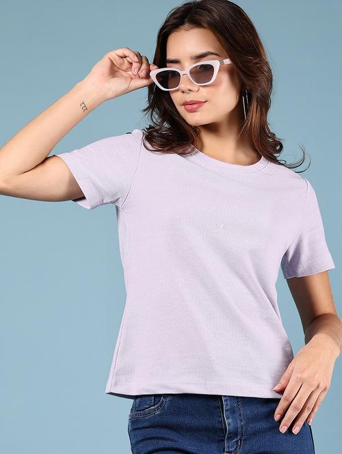 women solid short sleeve regular fit t-shirt - 21710627 - Very Small Image - 1