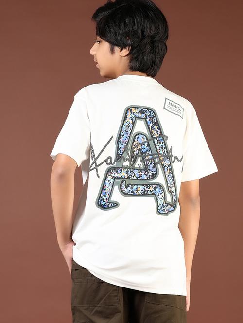 boys printed short sleeve loose fit t-shirt - 21710703 - Very Small Image - 1