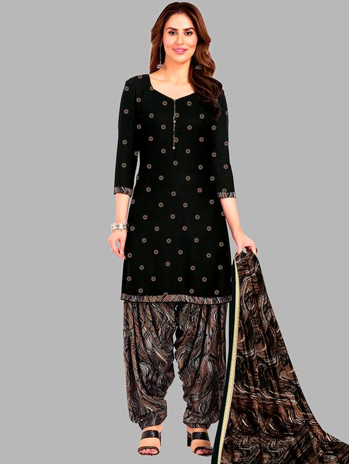 women printed 3-piece unstitched dress material - 21710724 - Very Small Image - 1