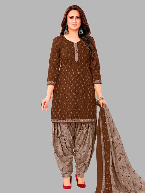 women printed 3-piece unstitched dress material - 21710766 - Very Small Image - 1