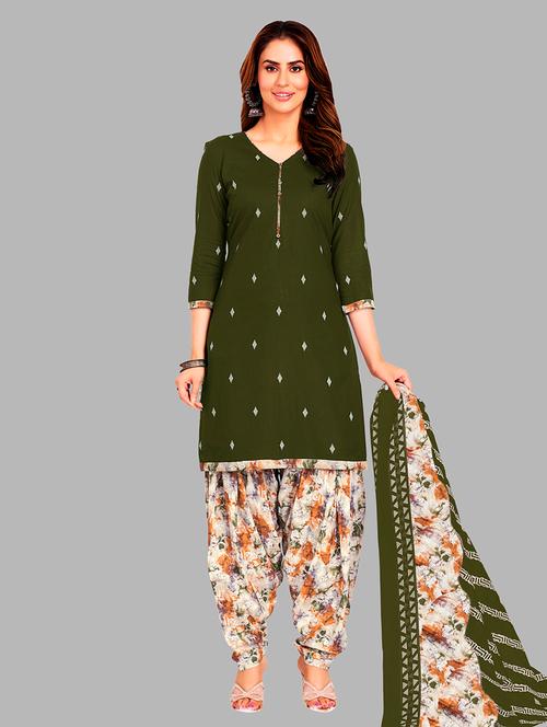 women printed 3-piece unstitched dress material - 21710785 - Very Small Image - 1