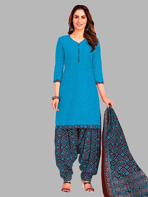 women printed 3-piece unstitched dress material - 21710786 - Very Small Image - 1