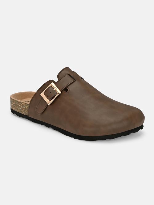 men solid slip on mules - 21711010 - Very Small Image - 1