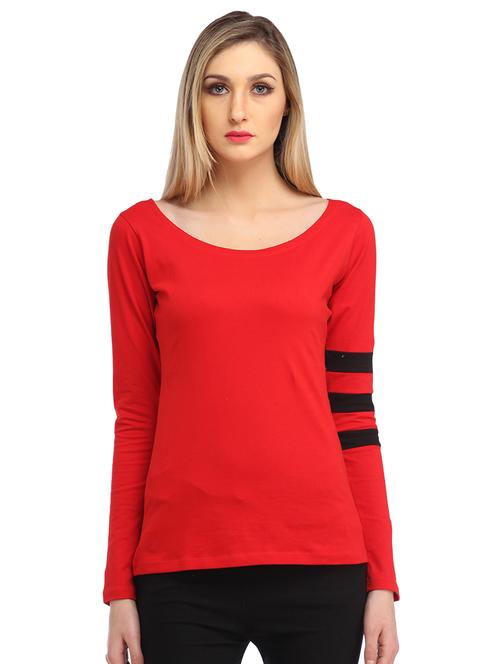 women solid long sleeves regular top - 21711303 - Very Small Image - 1
