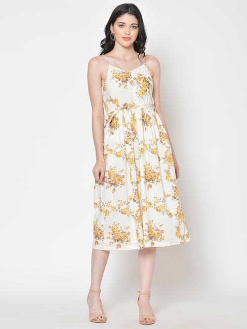 women printed a-line dress - 21711613 - Very Small Image - 1