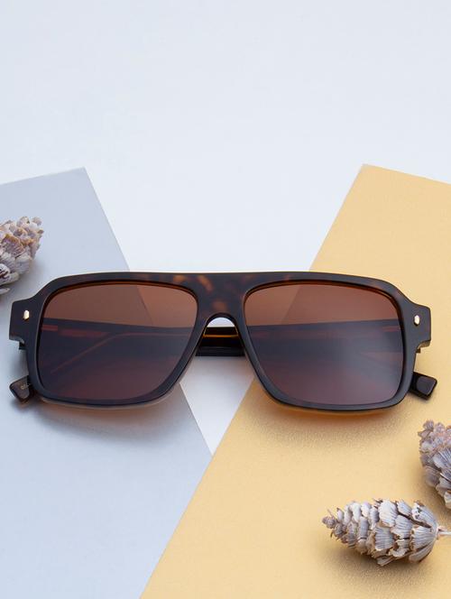 ted-smith unisex brown premium italian acetate sunglasses with  polarized lenses for men & women - 21711845 - Very Small Image - 1