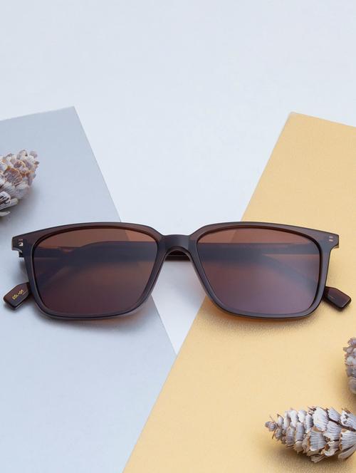 ted-smith unisex brown premium italian acetate sunglasses with  polarized lenses for men & women - 21711854 - Very Small Image - 1