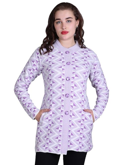 women self design long line coatigan - 21711911 - Very Small Image - 1