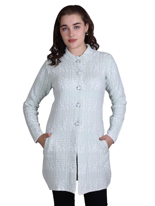 women self design long line coatigan - 21711913 - Very Small Image - 1