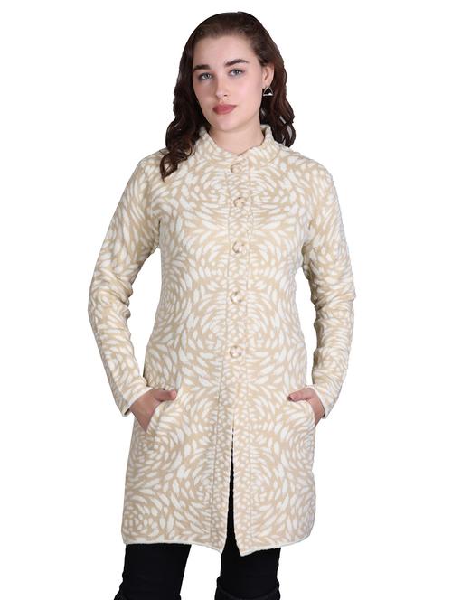 women self design long line coatigan - 21711914 - Very Small Image - 1