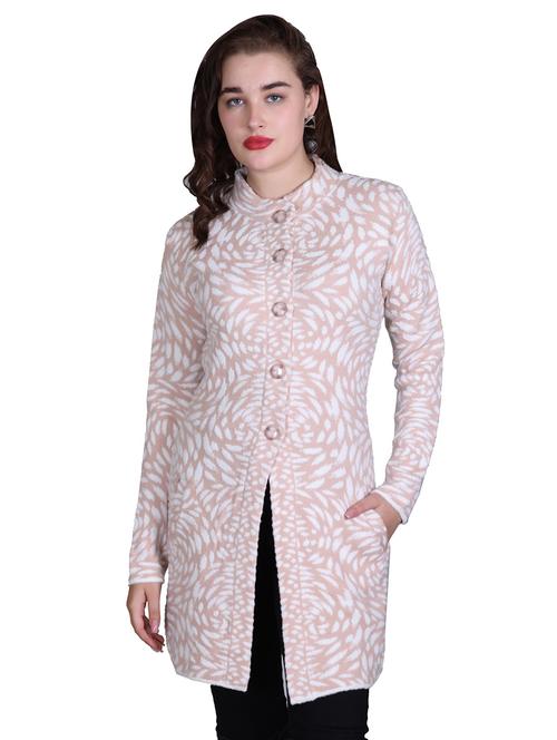 women self design long line coatigan - 21711915 - Very Small Image - 1