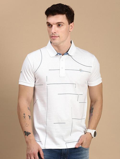 men printed short sleeves polo t-shirt - 21712305 - Very Small Image - 1