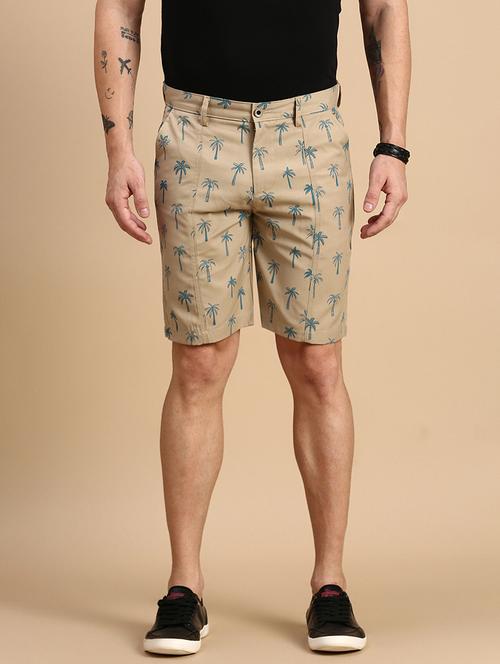 men printed mid rise shorts - 21712335 - Very Small Image - 1